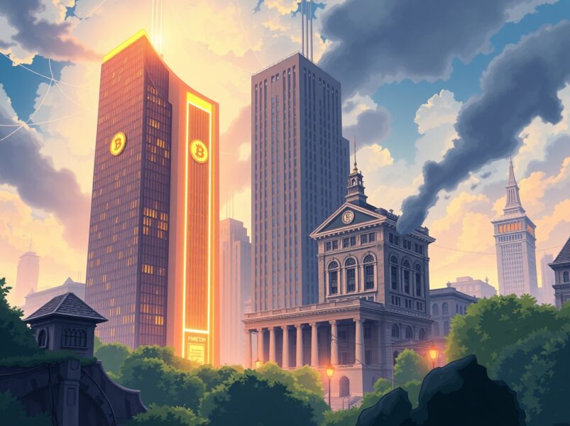 Coinbase CEO Brian Armstrong discusses Wall Street feeling threatened by cryptocurrency disruption.