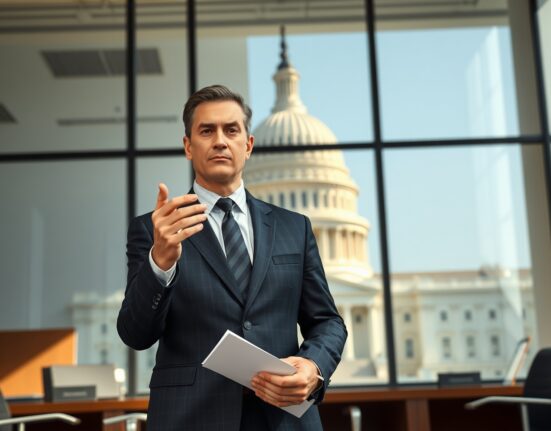 Coinbase Chief Legal Officer Paul Grewal discussing cryptocurrency regulation and the CLARITY Act in Washington D.C.