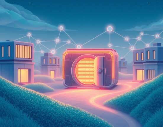 Conceptual illustration of Coinbase's custom stablecoin service for business blockchain integration.