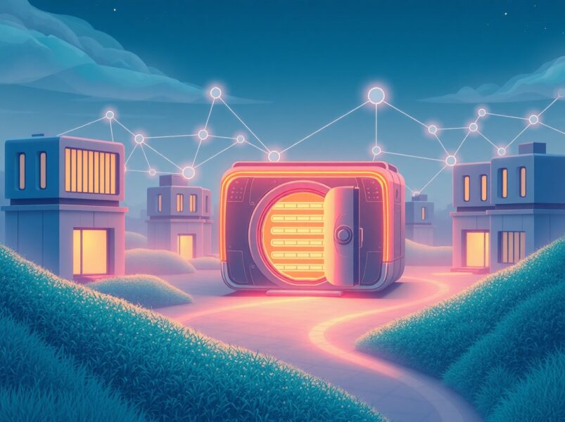 Conceptual illustration of Coinbase's custom stablecoin service for business blockchain integration.