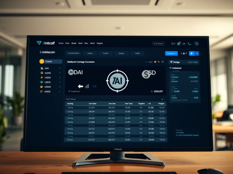 Coinbase exchange interface showing DAI to USDS stablecoin migration process for cryptocurrency users.