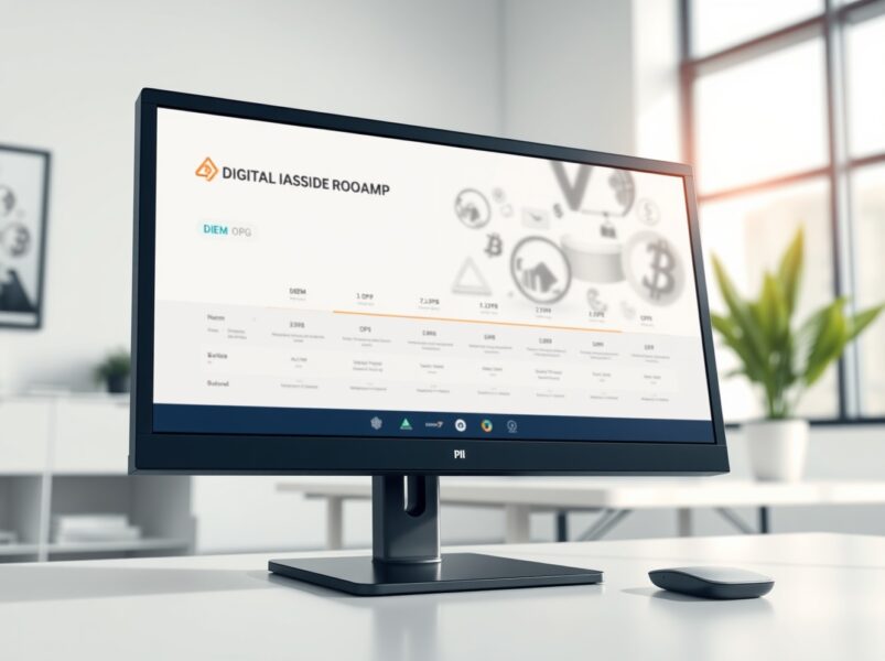 Coinbase exchange interface showing the DIEM and OPG tokens on its digital asset listing roadmap.