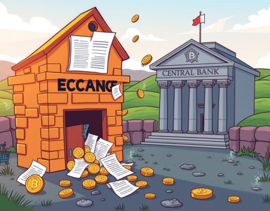 Coinbase fine illustration showing regulatory compliance failure in cryptocurrency exchange