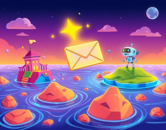 Cartoon illustration of Hyperlane's interoperability connecting blockchains on Coinbase exchange