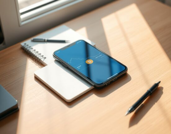 Coinbase exchange interface on a smartphone displaying cryptocurrency market data and the KAT listing announcement.