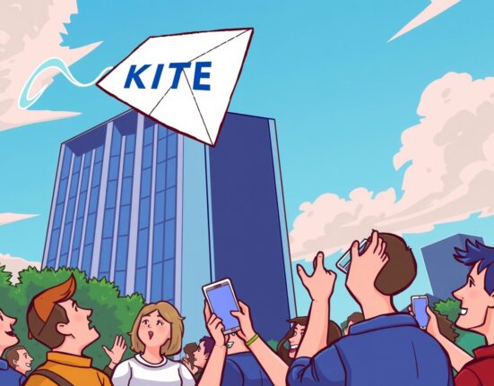 Excited investors celebrating the Coinbase KITE listing, symbolizing new market opportunities and digital asset growth.