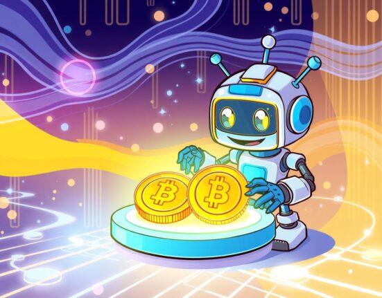 A vibrant cartoon illustrating the exciting Coinbase listing of new PLUME and JUPITER cryptocurrency tokens.