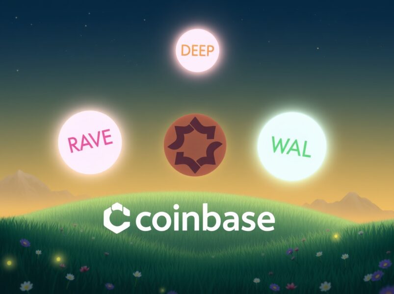 Strategic Coinbase Listing Unveils RAVE, DEEP, and WAL Tokens for Spot Trading on February 11