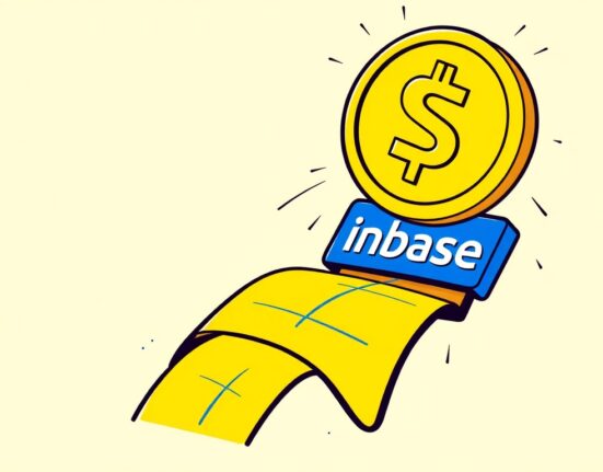 A cartoon illustration showing USD1 joining the Coinbase listing roadmap, symbolizing new opportunities for digital asset traders on Coinbase.