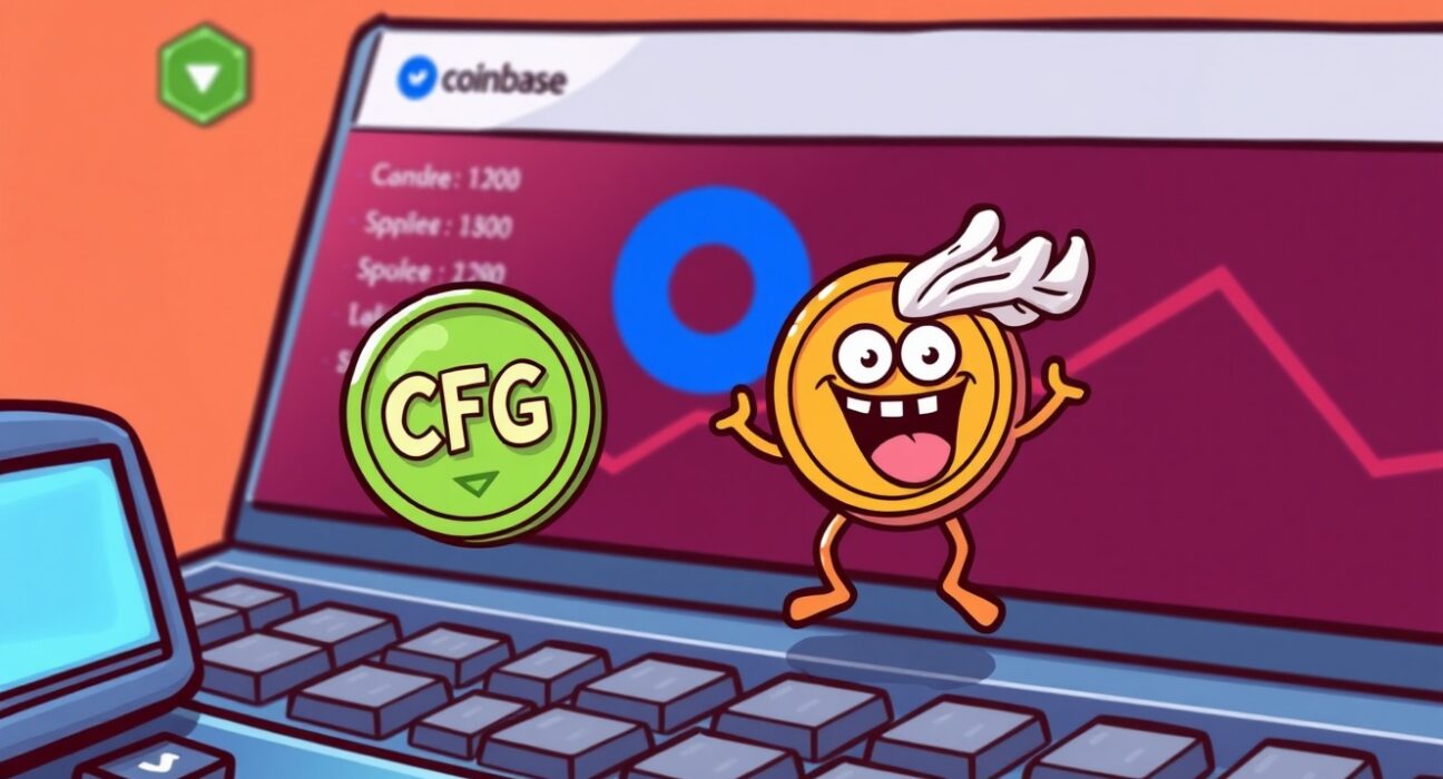 An exciting visual of upcoming Coinbase listings for CFG and TROLL, signaling new investment opportunities in crypto.