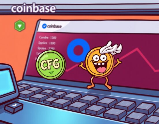 An exciting visual of upcoming Coinbase listings for CFG and TROLL, signaling new investment opportunities in crypto.