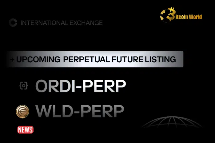 Coinbase To List BRC-20 Token ORDI And Worldcoin Perpetual Futures