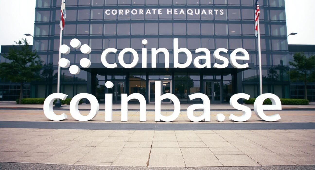 Exterior of Coinbase corporate headquarters in Oakland, California