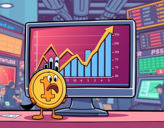 An illustration depicting the surprising drop in Coinbase revenue for Q2, highlighting financial challenges and the performance of Coinbase Revenue.