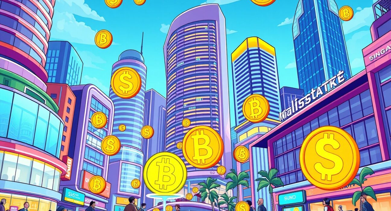 Coinbase Singapore business platform enabling corporate cryptocurrency trading in Singapore's financial district