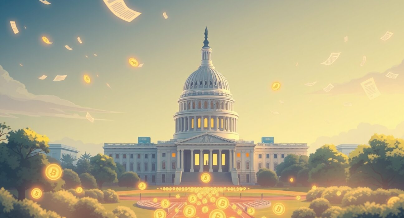 Coinbase stablecoin lobbying efforts in Washington D.C. for favorable digital currency legislation.