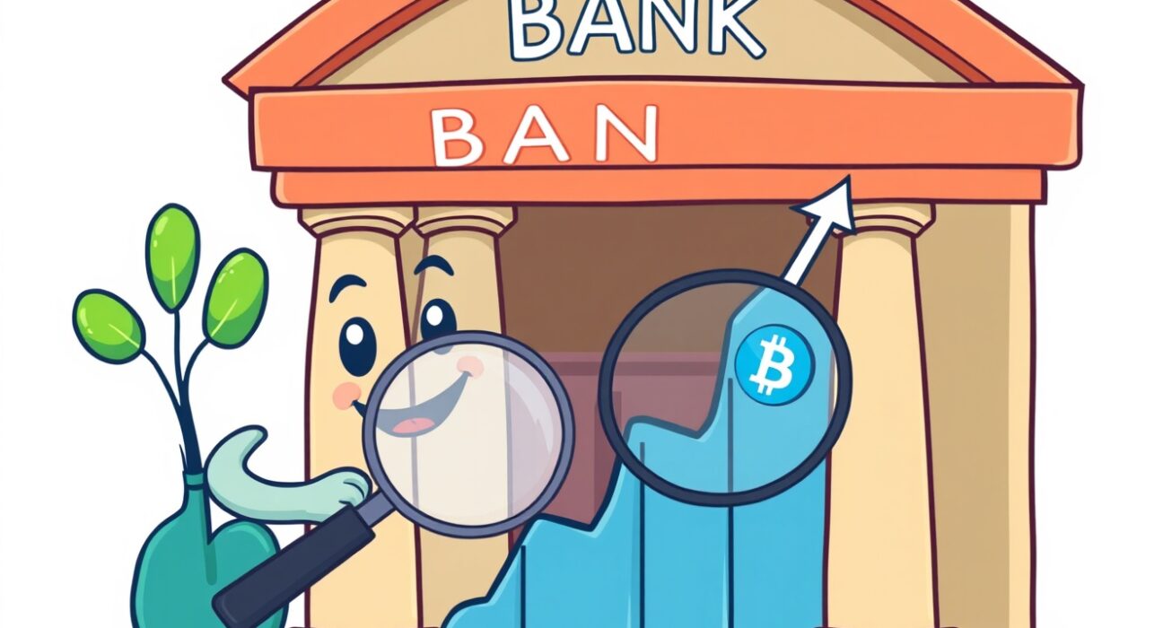 An illustration symbolizing the strong growth potential of Coinbase stock as predicted by financial analysts.