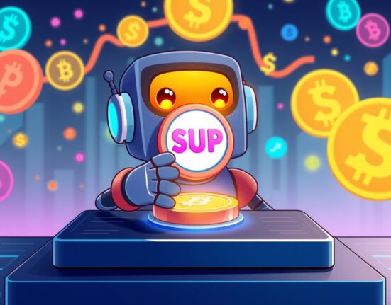 Coinbase SUP listing announcement showing digital token placement on exchange platform