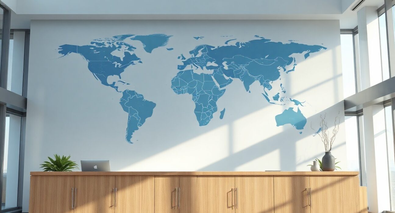 Coinbase global availability map with highlighted regions