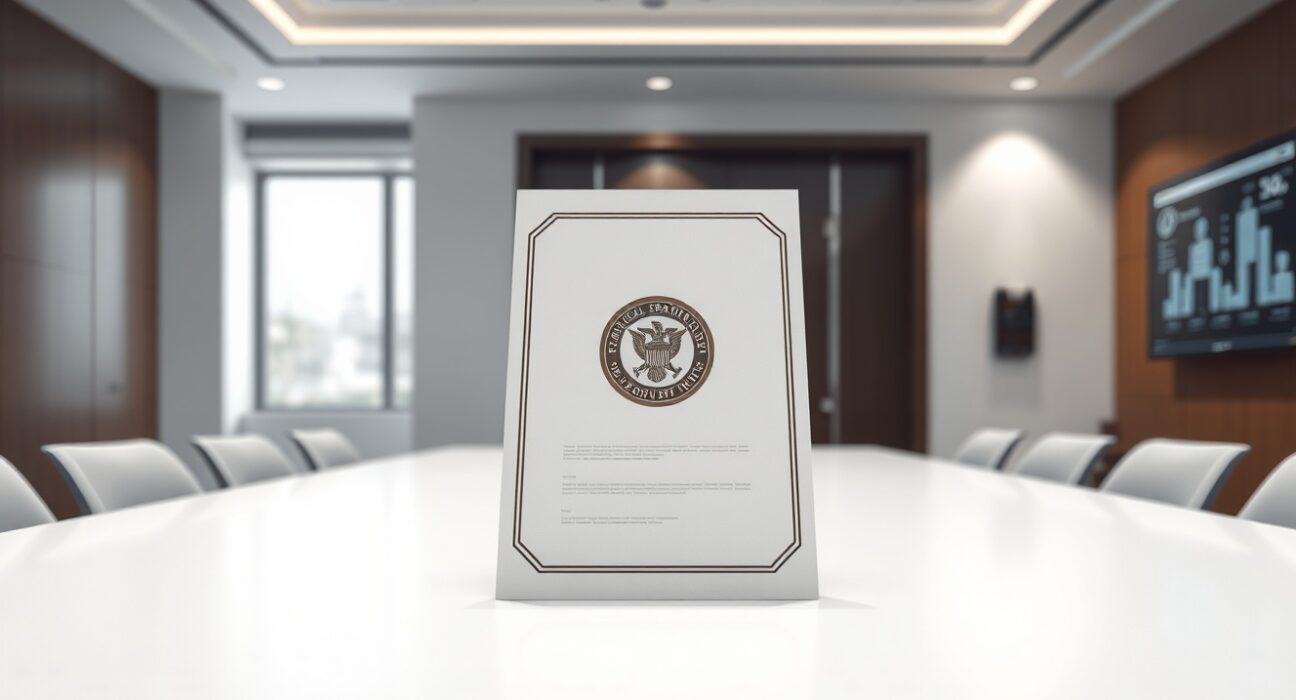 Official document representing Coinbase's conditional trust company charter approval in the US.