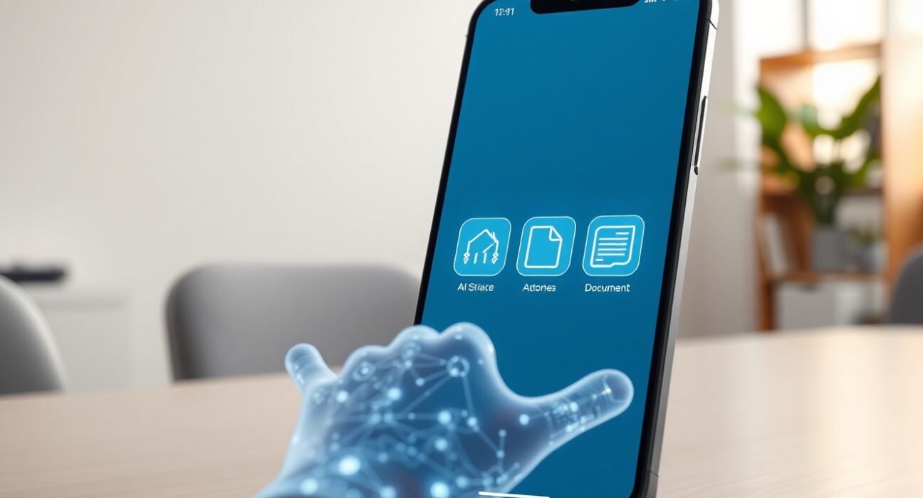 AI agent interacting with the new Agentic.market app store on a smartphone, representing autonomous digital commerce.