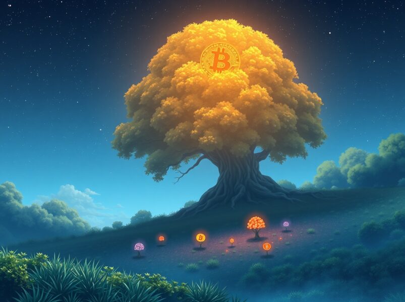 Analysis of CoinMarketCap's Altcoin Season Index score of 25 indicating Bitcoin market dominance.