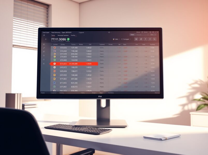 Coinone exchange interface showing the Iskra (ISK) token delisting process on a professional trading monitor.