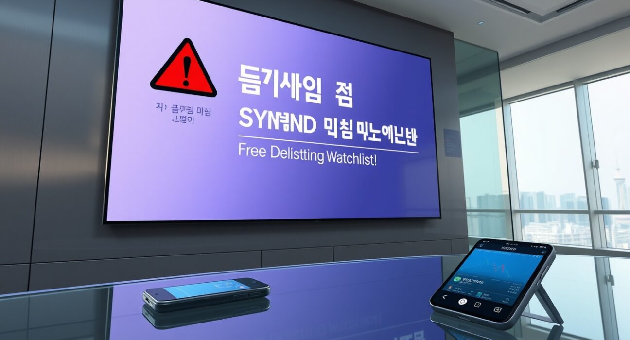 Coinone exchange places SYND token on delisting watchlist, alerting investors to potential removal from trading.