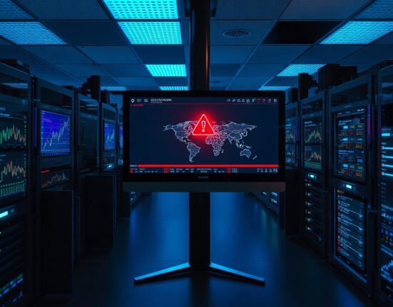 Cybersecurity analyst monitoring blockchain transactions after Coinsbuy hack
