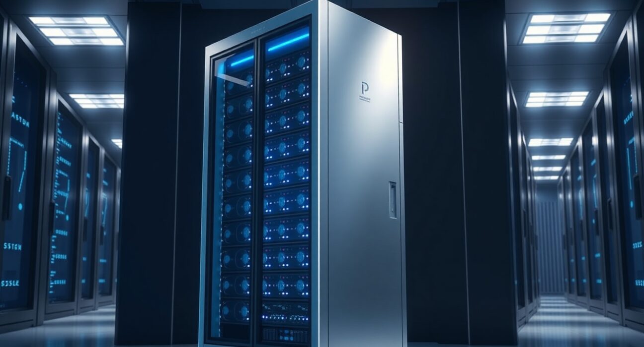 Secure digital asset storage representing CoinShares' historic Bitcoin transfer of institutional cryptocurrency holdings.