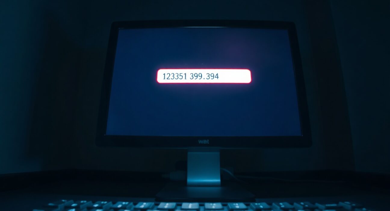 Bitcoin wallet interface on a computer screen in a dark room, symbolizing the Coldcard hack and victims' pleas.
