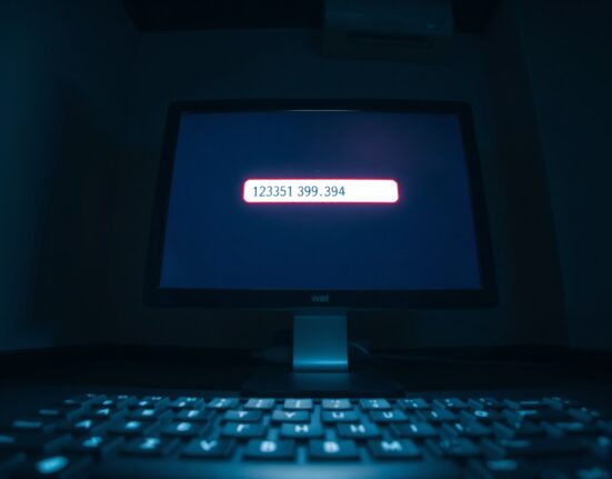 Bitcoin wallet interface on a computer screen in a dark room, symbolizing the Coldcard hack and victims' pleas.