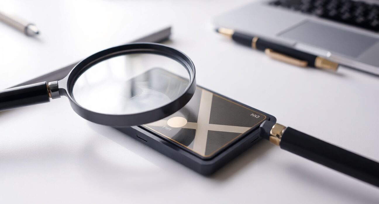 Coldcard Mk3 hardware wallet being inspected for seed generation vulnerability
