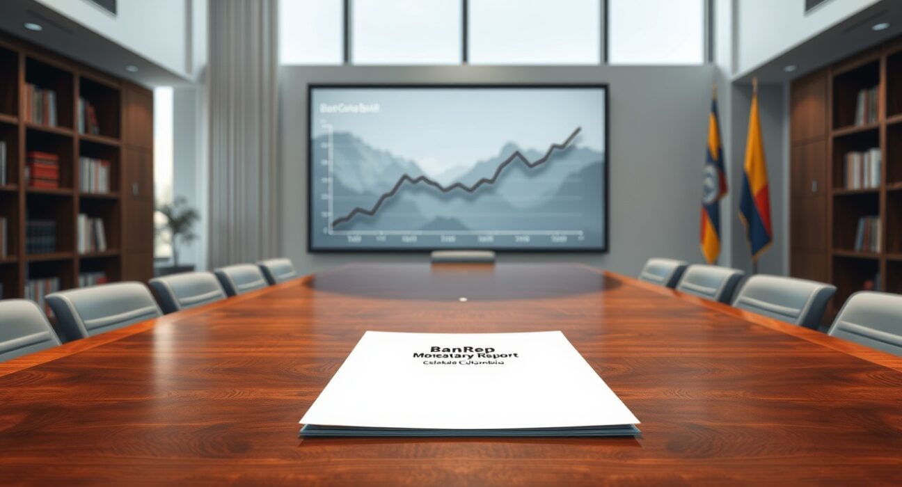 Analysis of Colombia's central bank monetary policy and oil-fueled economic recovery in a professional setting.