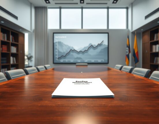 Analysis of Colombia's central bank monetary policy and oil-fueled economic recovery in a professional setting.