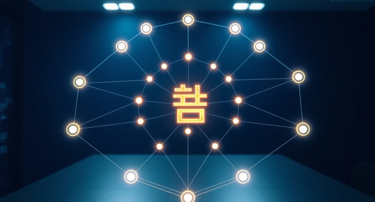 Secure stablecoin transfer network infrastructure proposed by Com2uS Holdings for won-denominated digital currency.