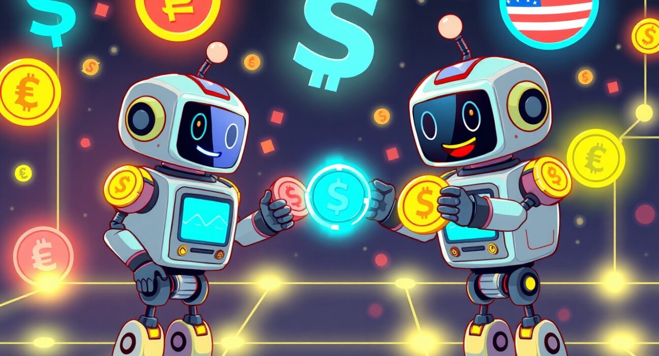 Conflux Network stablecoins integration showing digital currency exchange across blockchain