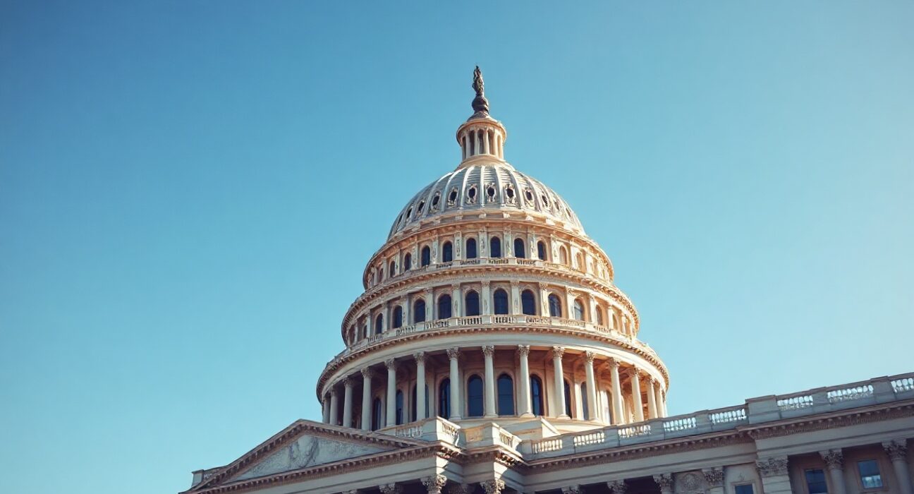 United States Capitol Building on a clear day, symbolizing Congressional ethics and legislation.
