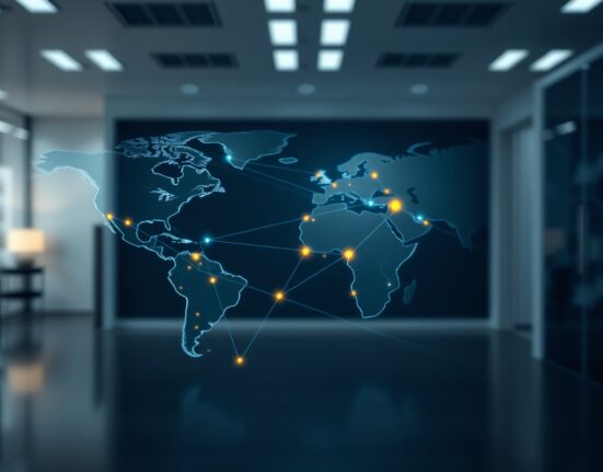 Visualization of Convera and Ripple's enhanced global stablecoin payment network connecting financial markets.