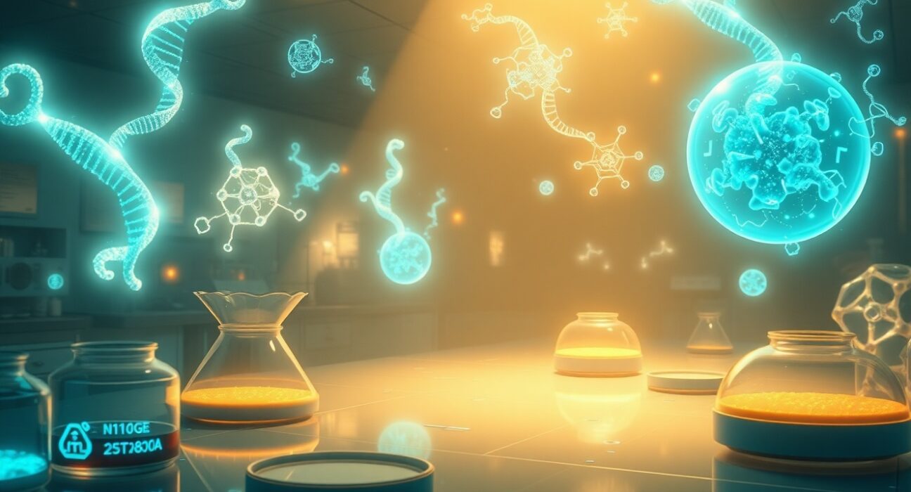 Converge Bio AI drug discovery platform analyzing molecular data to accelerate pharmaceutical development.