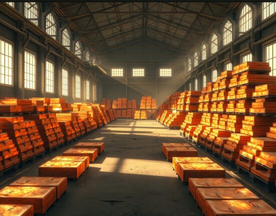 Analysis of high copper inventories limiting price recovery according to ING research