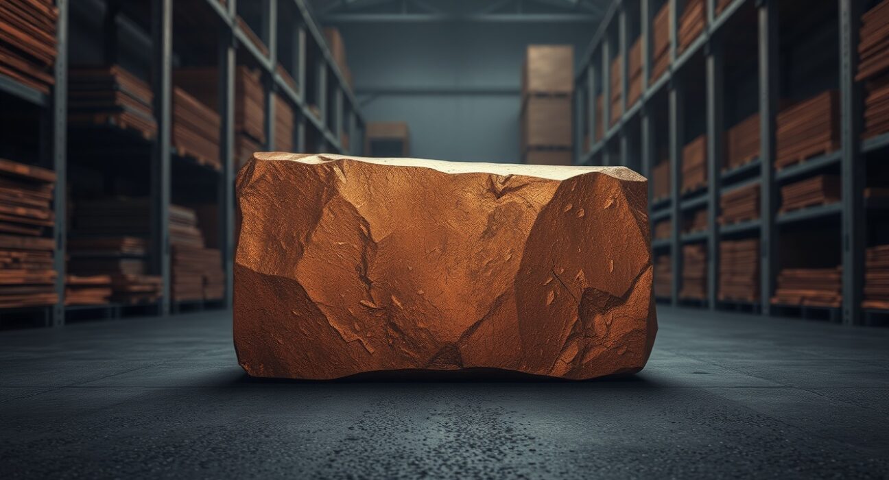A copper ingot representing the copper market and price forecast analysis by ING.
