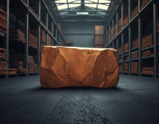 A copper ingot representing the copper market and price forecast analysis by ING.