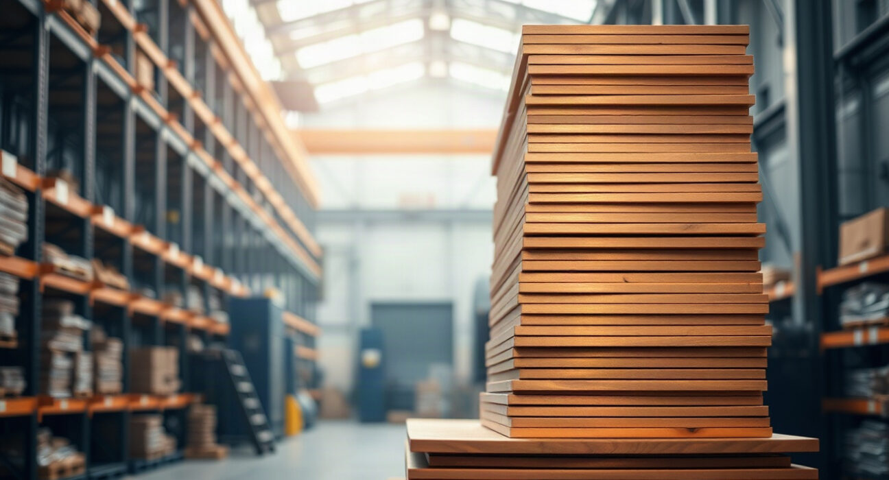 Stacked copper cathodes in a warehouse, reflecting tight supply conditions.