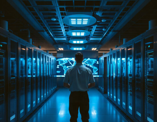 Blockchain network monitoring in a data center during Core DAO hard fork