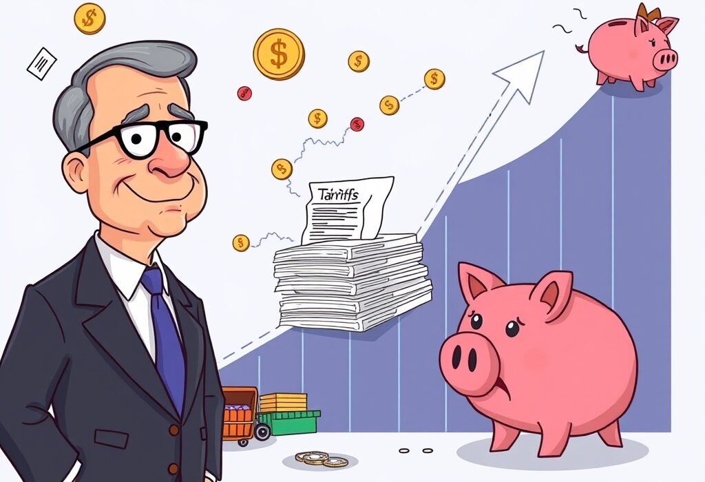 Jerome Powell explains the significant impact of tariffs on core inflation.