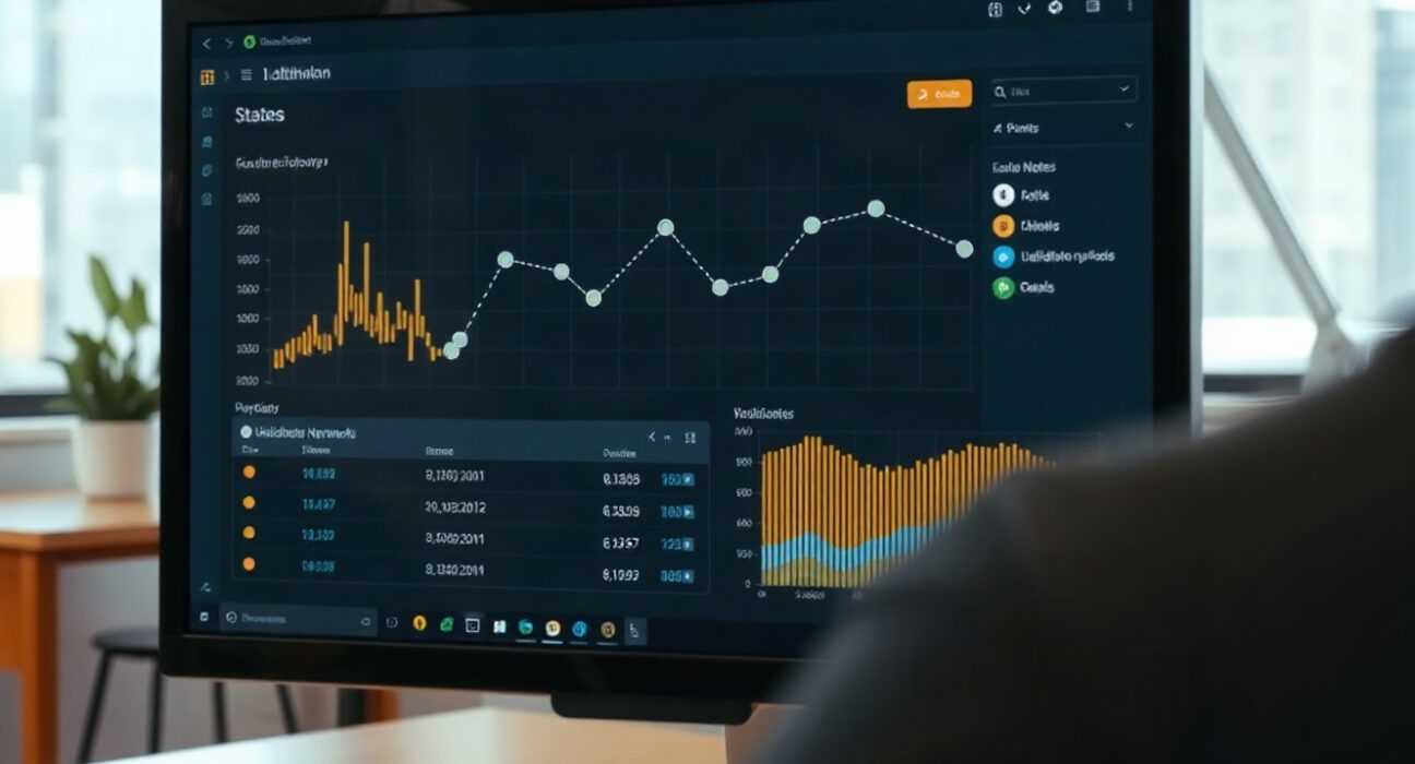 Blockchain network dashboard showing validator nodes with one highlighted node indicating an anomaly
