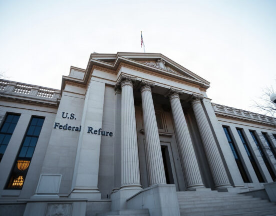 U.S. Federal Reserve building in Washington, D.C., symbolizing monetary policy and inflation data release.