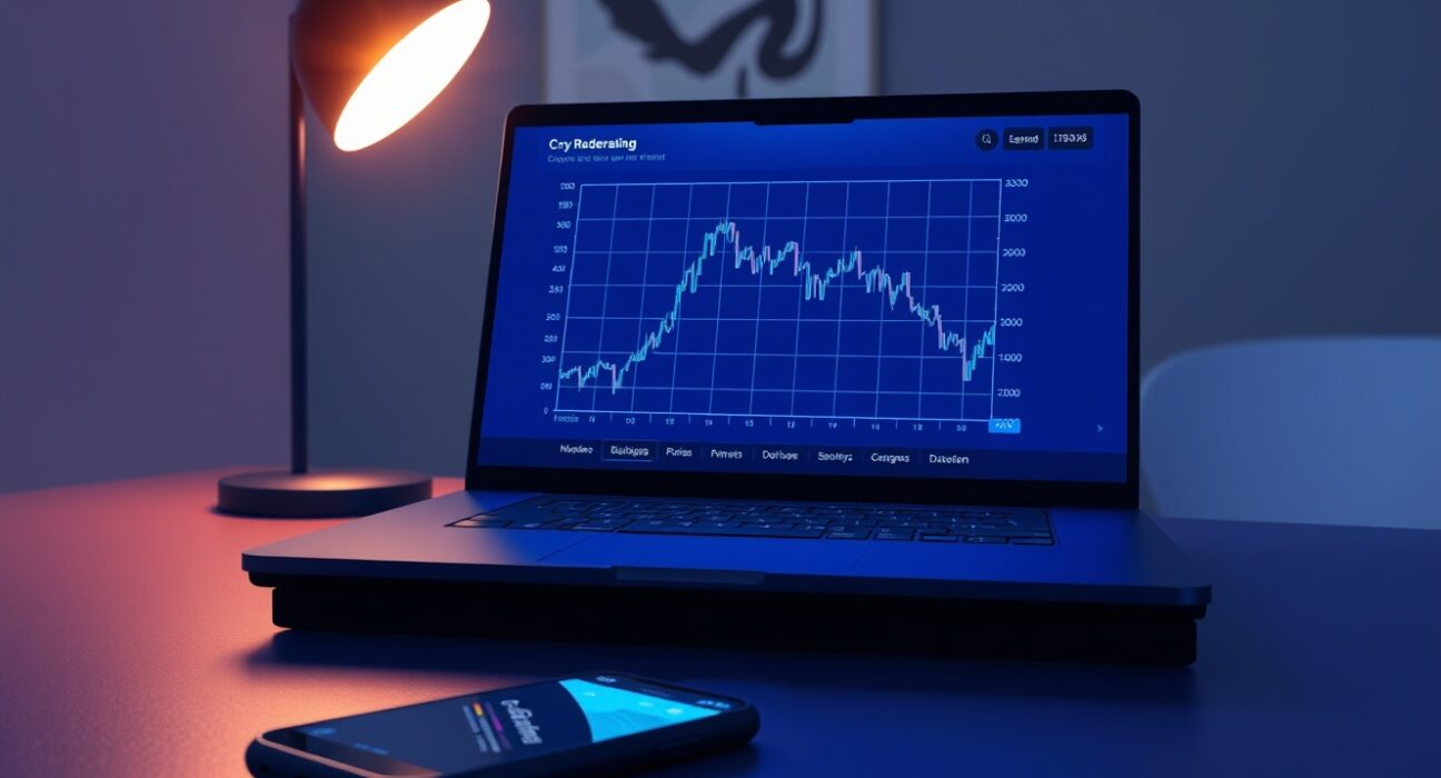 Covenant AI founder's $10 million TAO token sale analyzed on a laptop screen in a serious office setting.