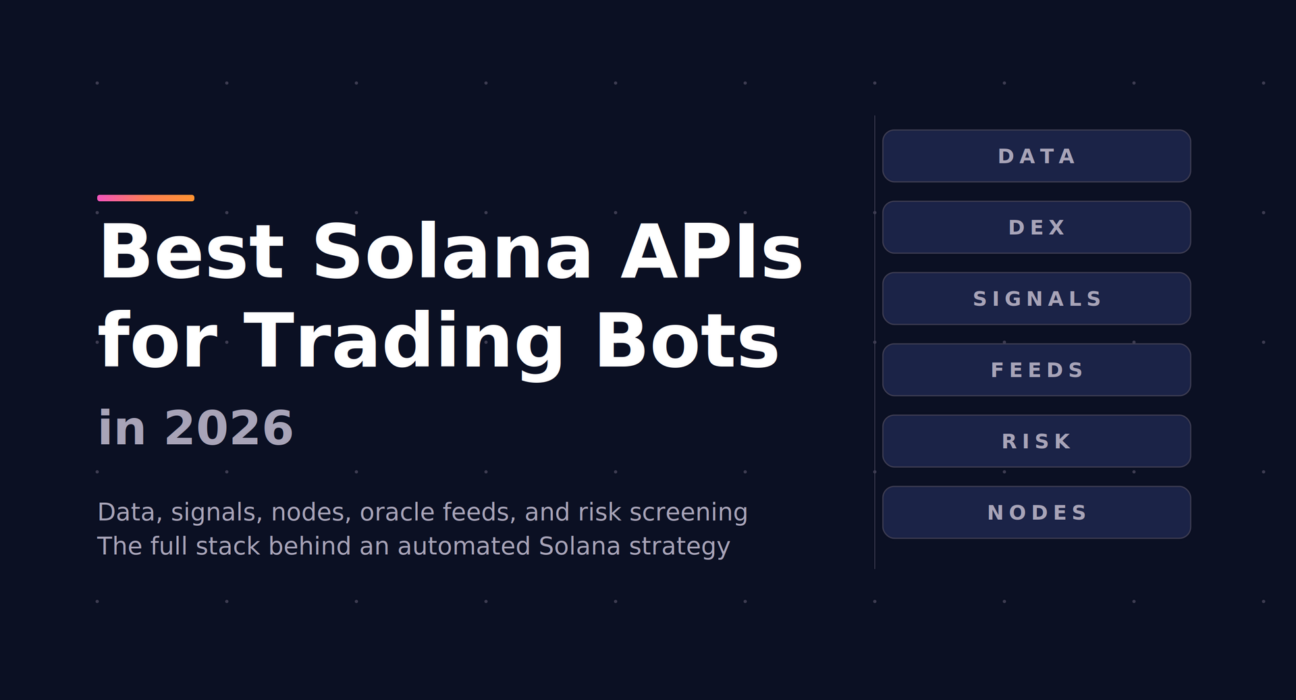 Best Solana APIs for Trading Bots in 2026